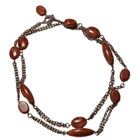 Fossil Coral and Copper Chain Necklace